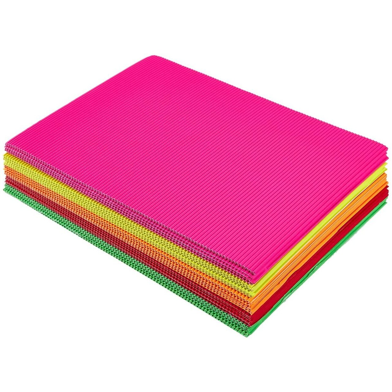 Juvale Corrugated Paper Sheets for Crafting (8.25 x 11.75 Inches, 5 Colors, 30-Pack)